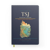Thumbnail for Tsushima Airport (TSJ) design on navy blue notebook