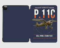 Thumbnail for PZL P.11c design on navy blue ipad tablet case