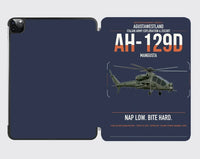 Thumbnail for AgustaWestland AH-129D Mangusta design on navy blue ipad tablet case