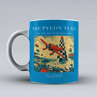 Thumbnail for VINTAGE G4156 - The Pylon Turn - Ceramic Mug design on turquoise