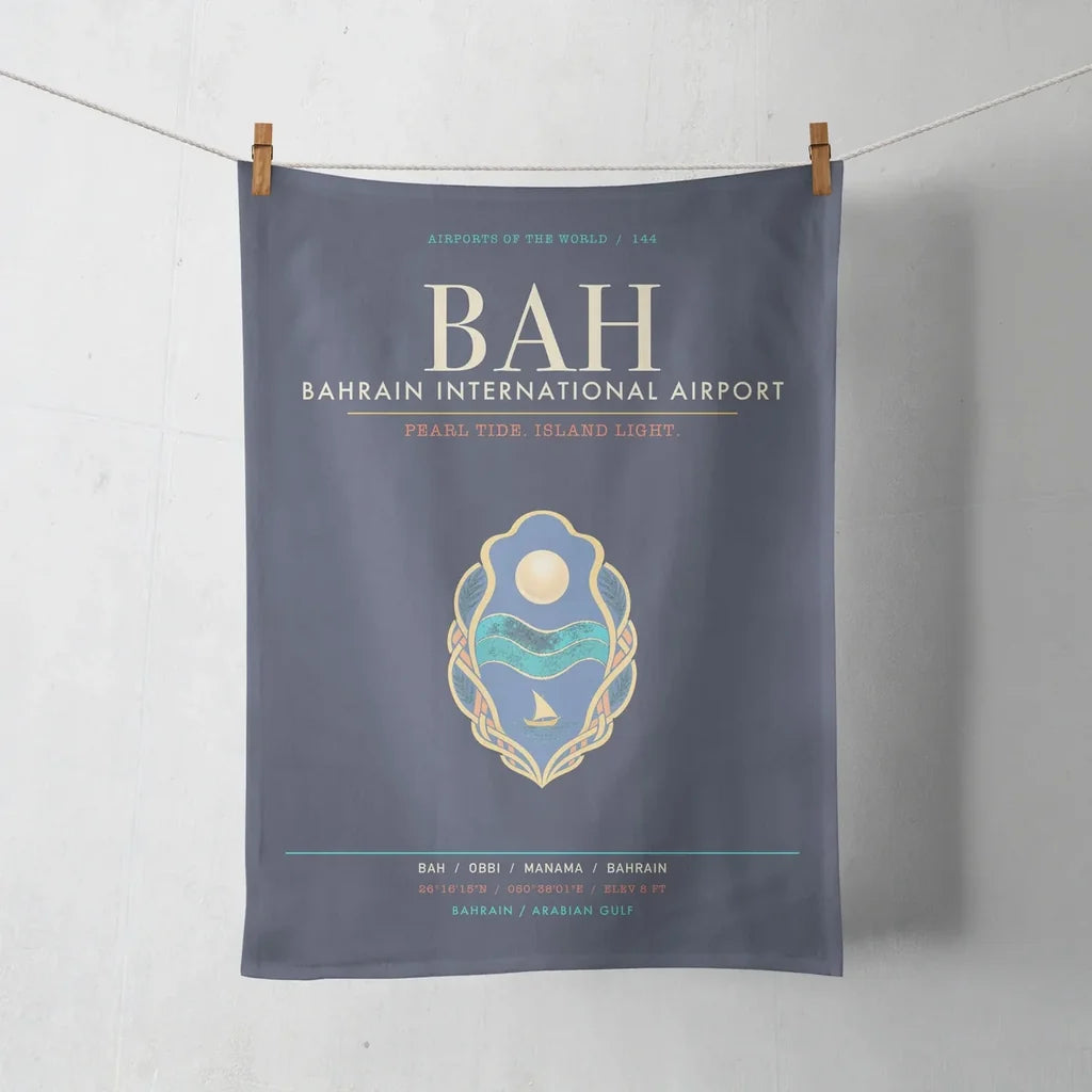 Bahrain International Airport BAH - Island Pearl Current - Navy Blue