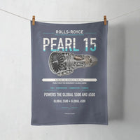 Thumbnail for PEARL 15 design on navy blue towel