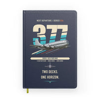 Thumbnail for Boeing 377 Stratocruiser design on navy blue notebook
