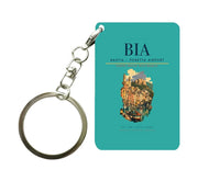 Thumbnail for Bastia – Poretta Airport (BIA) design on turquoise key chain