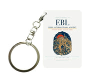 Thumbnail for Erbil International Airport EBL Key Chain design on white key chain