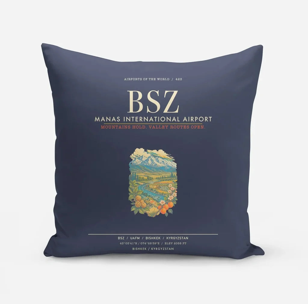 Manas International Airport Bishkek BSZ - Navy Blue