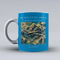 Thumbnail for VINTAGE G4083 - The Mountain Airway - Ceramic Mug design on turquoise