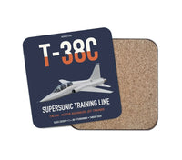 Thumbnail for T-38C Talon design on navy blue 1 piece coaster