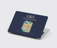Thumbnail for Girona–Costa Brava Airport (GRO) design on navy blue MacBook case