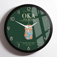 Thumbnail for Naha Airport OKA Wall-Clock Framed - Dark Green