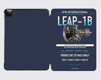 Thumbnail for CFM LEAP-1B design on navy blue ipad tablet case