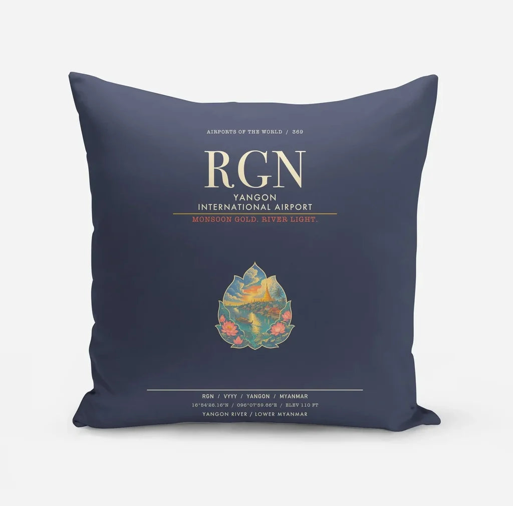 Yangon International Airport RGN - Navy Blue