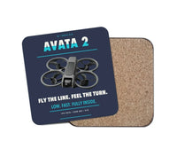 Thumbnail for DJI Avata 2 design on navy blue 1 piece coaster