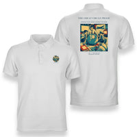 Thumbnail for VINTAGE G4292 - The Great Circle Proof - Double-Side Polo T-Shirt design on white