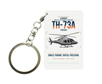Thumbnail for Leonardo TH-73A Thrasher design on white designed key chain, double-side print