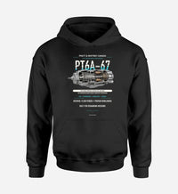Thumbnail for PT6A-67 design on black hoodie single side