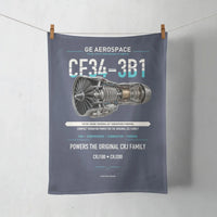 Thumbnail for CF34-3B1 design on navy blue towel