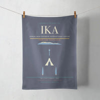 Thumbnail for Tehran Imam Khomeini International Airport (IKA) design on navy blue towel