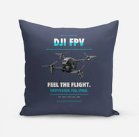 Thumbnail for DJI FPV design on navy blue pillow
