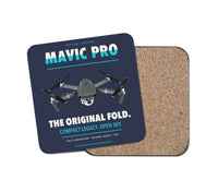 Thumbnail for DJI Mavic Pro design on navy blue 1 piece coaster