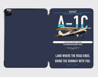 Thumbnail for Aviat Husky A-1C-180 design on navy blue ipad tablet case
