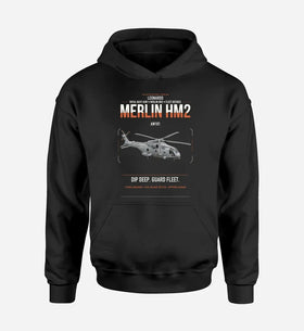 Single-Side Printing — Leonardo AW101 Merlin HM2 Double-Side Hoodie