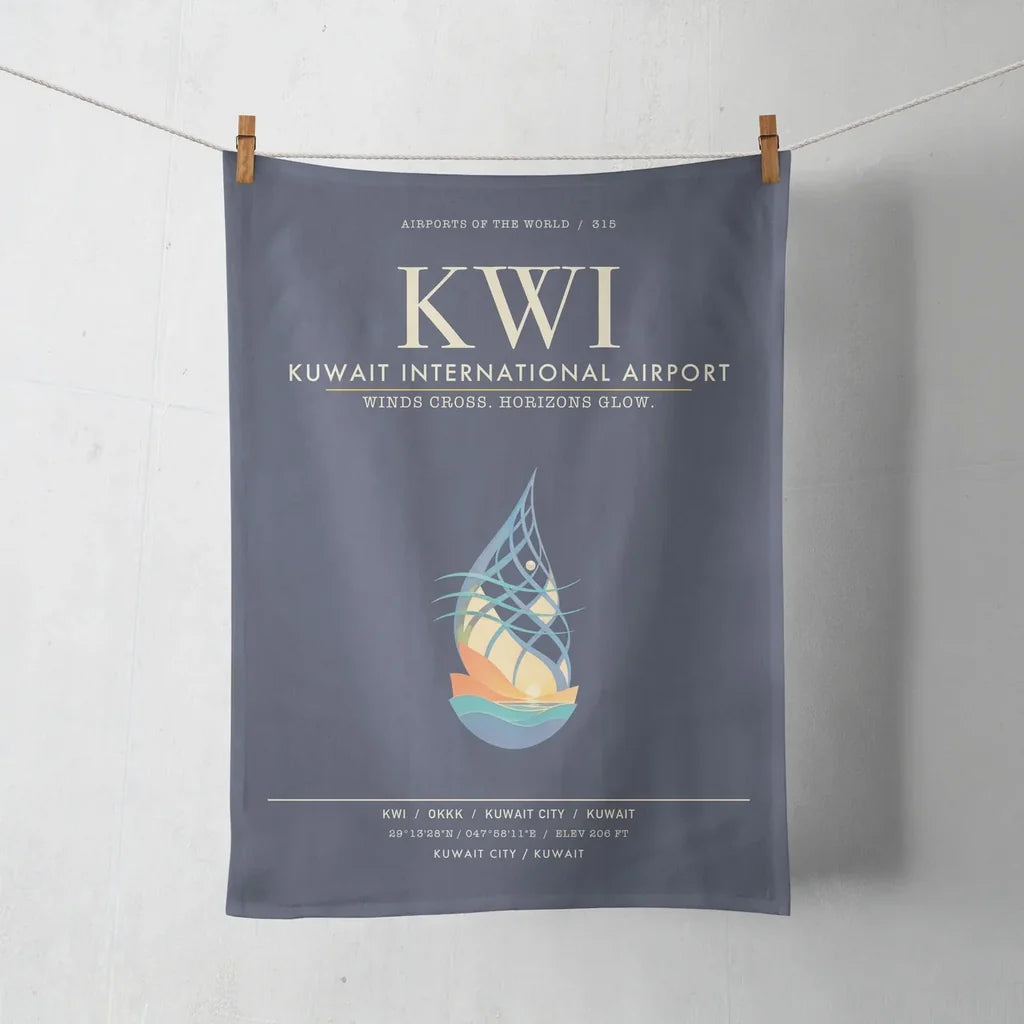 Kuwait International Airport KWI  Kuwait City - Navy Blue
