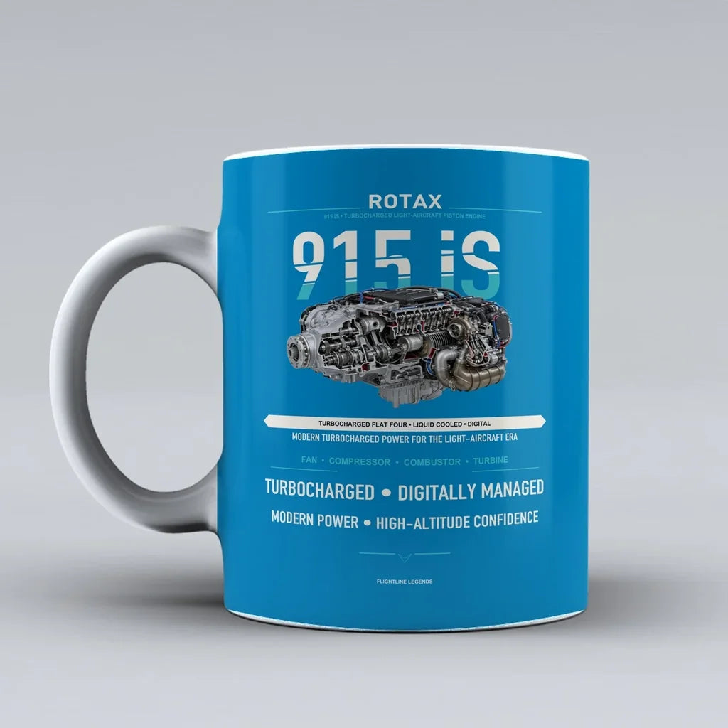 iS Mug design on turquoise 915