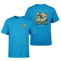 Thumbnail for VINTAGE G4067 - The Warm Winds Crossing - Double-Side T-Shirt design on turquoise double side t shirt