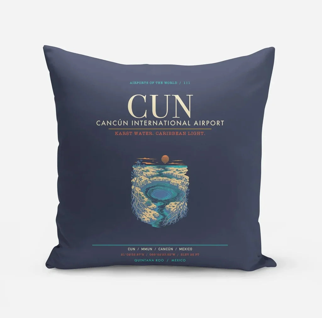 Cancun International Airport CUN - Navy Blue