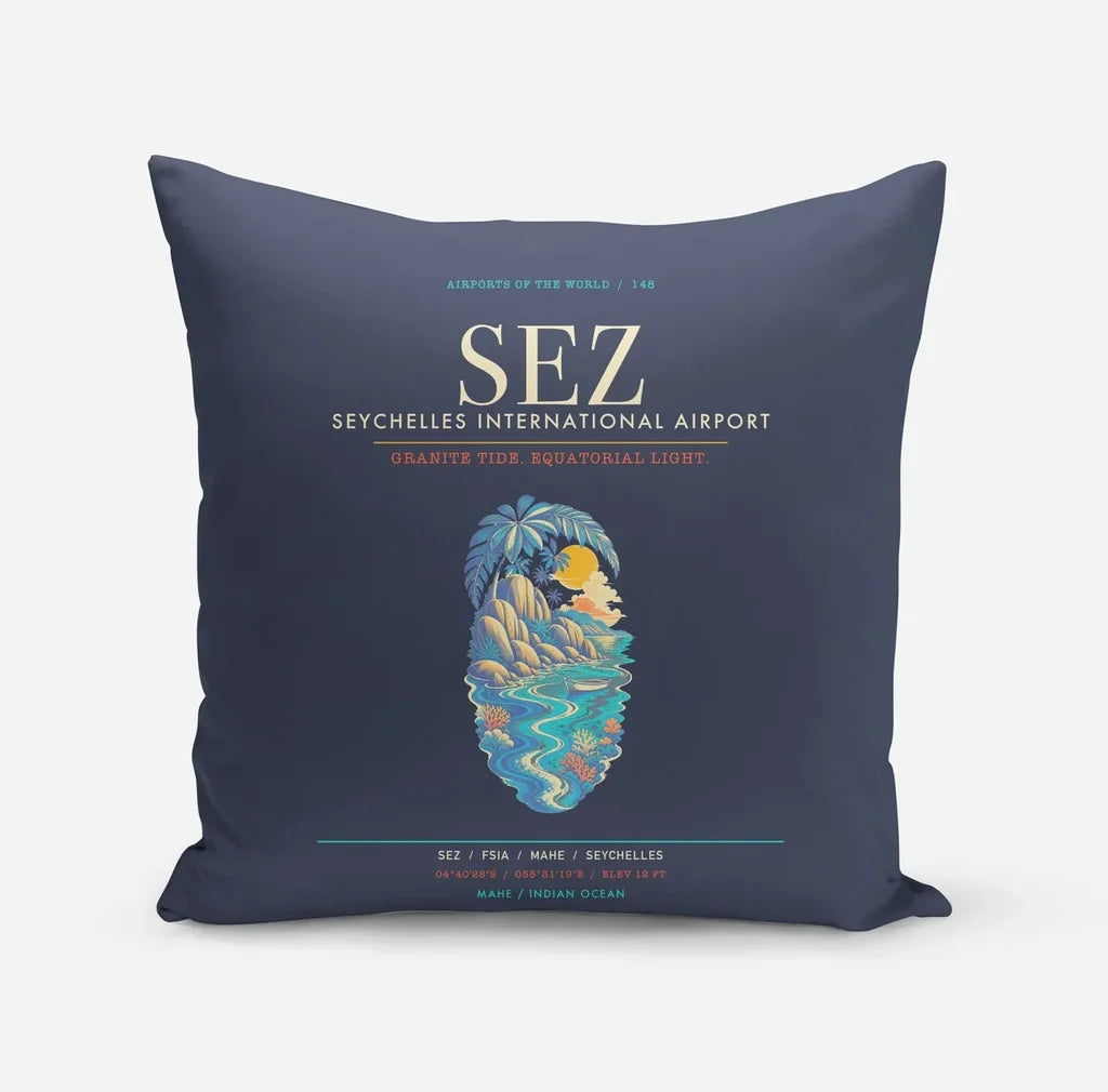 Seychelles International Airport SEZ - Granite Tide Canopy - Navy Blue