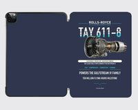 Thumbnail for TAY 611-8 design on navy blue ipad tablet case