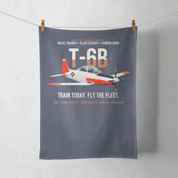 Thumbnail for T-6B Texan II Naval Aviator Training design on navy blue towel