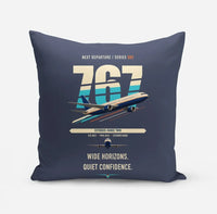 Thumbnail for Boeing 767-300ER design on navy blue pillow