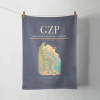 Thumbnail for Gazipasa-Alanya Airport (GZP) design on navy blue towel