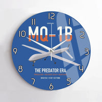 Thumbnail for MQ-1B Predator design on blue no frame wall clock