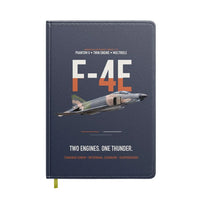 Thumbnail for F-4E Phantom II Two Engines One Thunder design on navy blue notebook