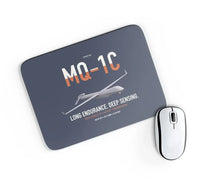 Thumbnail for MQ-1C Gray Eagle ER design on navy blue rectangle mouse pad