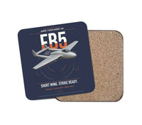 Thumbnail for de Havilland Vampire FB5 design on navy blue 1 piece coaster