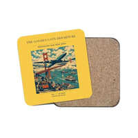 Thumbnail for The Golden Gate Departure - Designed Coasters design on yellow 1-piece