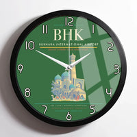 Thumbnail for Bukhara International Airport BHK Wall-Clock Framed - Green