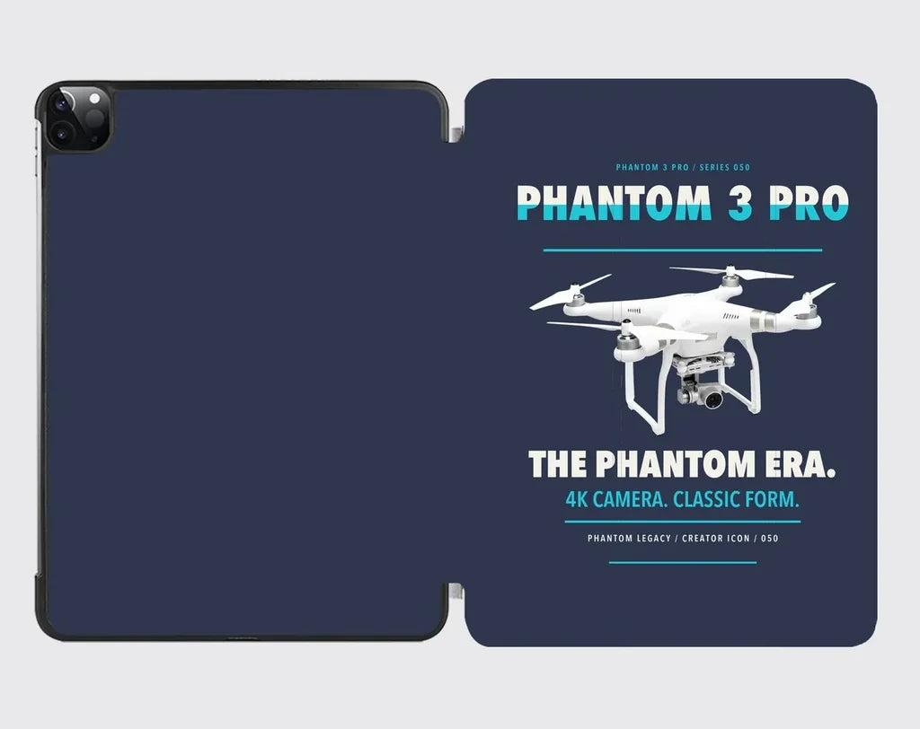 DJI Phantom 3 Professional design on navy blue ipad tablet case