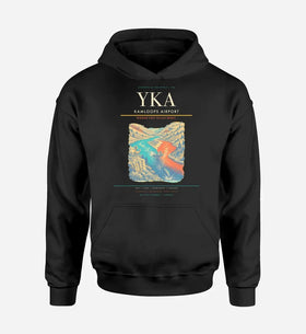 Single-Side Printing — Kamloops Airport (YKA) Double-Side Hoodie