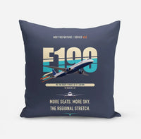 Thumbnail for Embraer E190 design on navy blue pillow