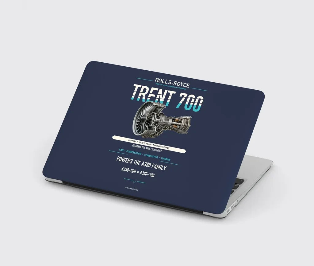 TRENT 700 design on navy blue MacBook case