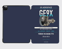 Thumbnail for GE9X design on navy blue ipad tablet case