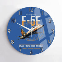 Thumbnail for F-5E Tiger II design on blue no frame wall clock