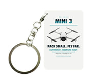 Thumbnail for DJI Mini 3 Key Chain design on white key chain