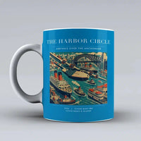 Thumbnail for VINTAGE G4059 - The Harbor Circle - Ceramic Mug design on turquoise