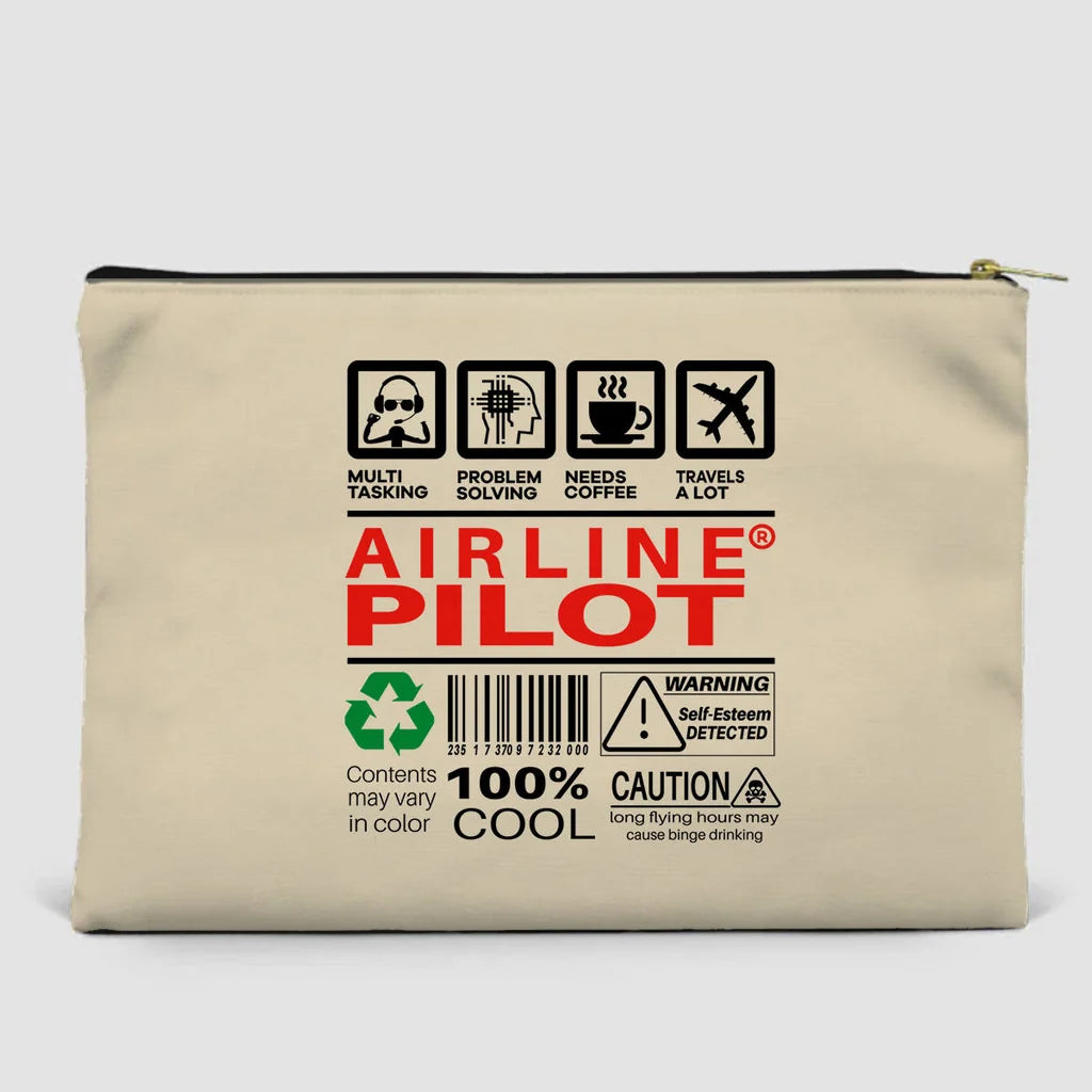 Airline Pilot Label Zipper Pouch - view 16